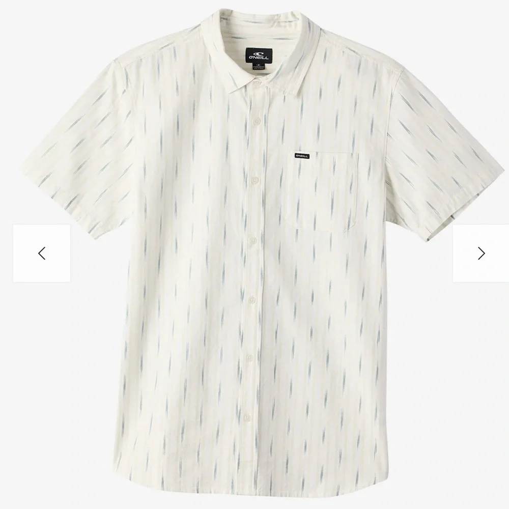 O’Neill Seafaring Standard Fit White Stripe Shirt Men’s XL